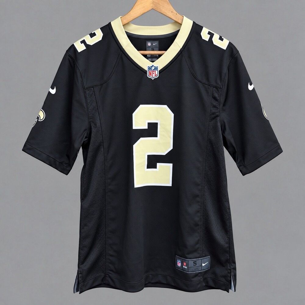 Nike Jameis Winston New Orleans Saints NFL Black Football Jersey Men's Size S